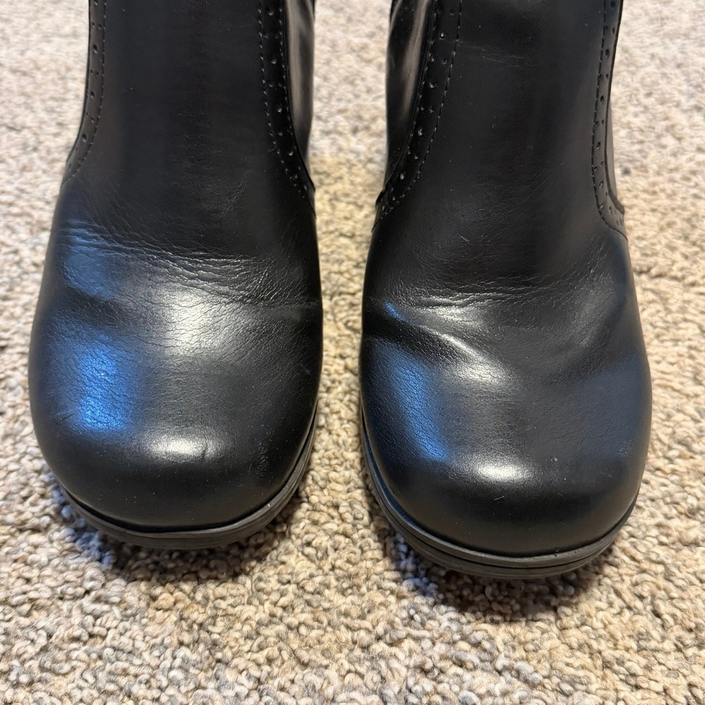 Mudd Black Ankle Boots Womens Size 9 Mid Heel Zip Booties Y2K - Picture 9 of 9